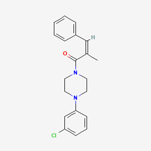 1-(3-chlorophenyl)-4-(2-methyl-3-phenylacryloyl)piperazine