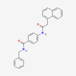 N-benzyl-4-[(1-naphthylacetyl)amino]benzamide