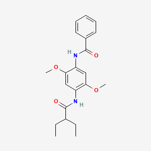 N-{4-[(2-ethylbutanoyl)amino]-2,5-dimethoxyphenyl}benzamide