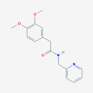 molecular formula C16H18N2O3 B353561 2-(3,4-dimethoxyphenyl)-N-(2-pyridylmethyl)acetamide CAS No. 346698-92-8