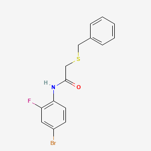 2-(benzylthio)-N-(4-bromo-2-fluorophenyl)acetamide