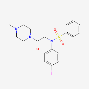 N-(4-Iodo-phenyl)-N-[2-(4-methyl-piperazin-1-yl)-2-oxo-ethyl]-benzenesulfonamide