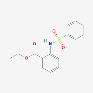 molecular formula C15H15NO4S B353565 Ethyl 2-[(phenylsulfonyl)amino]benzoate CAS No. 92851-56-4