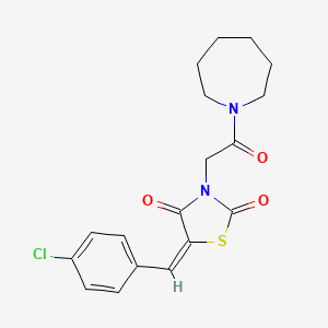 3-[2-(1-azepanyl)-2-oxoethyl]-5-(4-chlorobenzylidene)-1,3-thiazolidine-2,4-dione