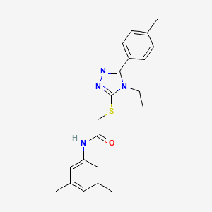 N-(3,5-dimethylphenyl)-2-{[4-ethyl-5-(4-methylphenyl)-4H-1,2,4-triazol-3-yl]thio}acetamide