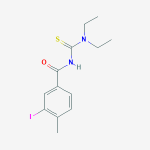 molecular formula C13H17IN2OS B3535751 N-[(diethylamino)carbonothioyl]-3-iodo-4-methylbenzamide 