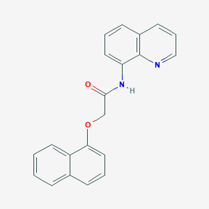 molecular formula C21H16N2O2 B353581 2-naphthalen-1-yloxy-N-quinolin-8-ylacetamide CAS No. 1022522-79-7