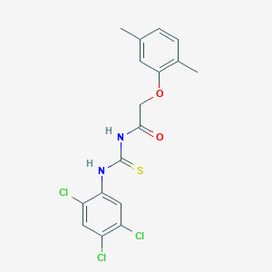 molecular formula C17H15Cl3N2O2S B3535828 2-(2,5-dimethylphenoxy)-N-{[(2,4,5-trichlorophenyl)amino]carbonothioyl}acetamide 