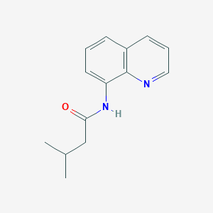 molecular formula C14H16N2O B353587 3-methyl-N-quinolin-8-ylbutanamide CAS No. 1022018-57-0