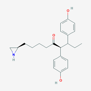 1-(N-Aziridinyl)-6,7-bis(4-hydroxyphenyl)-5-nonanone