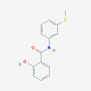 molecular formula C14H13NO2S B353593 2-hydroxy-N-(3-methylsulfanylphenyl)benzamide CAS No. 341018-57-3