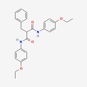 molecular formula C26H28N2O4 B3536066 2-benzyl-N,N'-bis(4-ethoxyphenyl)malonamide 