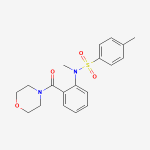 molecular formula C19H22N2O4S B3536108 N,4-dimethyl-N-[2-(4-morpholinylcarbonyl)phenyl]benzenesulfonamide 