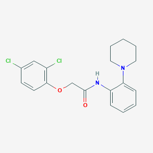 molecular formula C19H20Cl2N2O2 B3536238 2-(2,4-dichlorophenoxy)-N-[2-(1-piperidinyl)phenyl]acetamide 