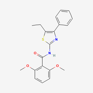 molecular formula C20H20N2O3S B3536352 N-(5-ethyl-4-phenyl-1,3-thiazol-2-yl)-2,6-dimethoxybenzamide CAS No. 606922-63-8