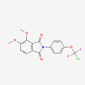 molecular formula C17H12ClF2NO5 B3536361 2-{4-[chloro(difluoro)methoxy]phenyl}-4,5-dimethoxy-1H-isoindole-1,3(2H)-dione 