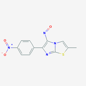 Imidazo(2,1-b)thiazole, 2-methyl-6-(p-nitrophenyl)-5-nitroso-