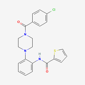 N-{2-[4-(4-chlorobenzoyl)-1-piperazinyl]phenyl}-2-thiophenecarboxamide