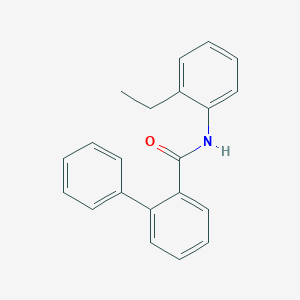 molecular formula C21H19NO B3536581 N-(2-ethylphenyl)-2-biphenylcarboxamide 