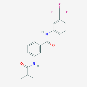 molecular formula C18H17F3N2O2 B3536586 3-(isobutyrylamino)-N-[3-(trifluoromethyl)phenyl]benzamide 