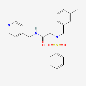 molecular formula C23H25N3O3S B3536626 N~2~-(3-methylbenzyl)-N~2~-[(4-methylphenyl)sulfonyl]-N~1~-(4-pyridinylmethyl)glycinamide 