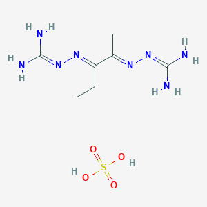 molecular formula C7H18N8O4S B035367 Ethylmethylglyoxal bis(guanylhydrazone) CAS No. 106119-99-7