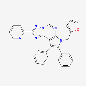 molecular formula C29H20N6O B3537328 7-(2-furylmethyl)-8,9-diphenyl-2-(2-pyridinyl)-7H-pyrrolo[3,2-e][1,2,4]triazolo[1,5-c]pyrimidine 