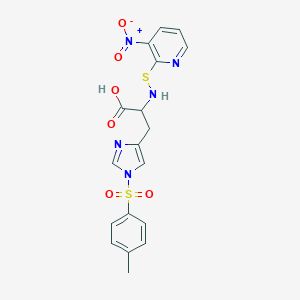 3-[1-(4-methylphenyl)sulfonylimidazol-4-yl]-2-[(3-nitropyridin-2-yl)sulfanylamino]propanoic Acid