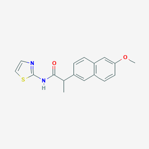 B353757 2-(6-methoxy-2-naphthyl)-N-(1,3-thiazol-2-yl)propanamide CAS No. 924190-39-6