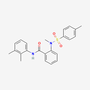 molecular formula C23H24N2O3S B3537595 N-(2,3-dimethylphenyl)-2-{methyl[(4-methylphenyl)sulfonyl]amino}benzamide 