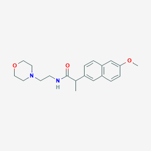 molecular formula C20H26N2O3 B353768 2-(6-methoxy-2-naphthyl)-N-[2-(4-morpholinyl)ethyl]propanamide CAS No. 878101-97-4