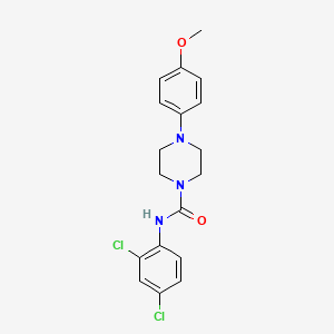 molecular formula C18H19Cl2N3O2 B3537924 N-(2,4-dichlorophenyl)-4-(4-methoxyphenyl)-1-piperazinecarboxamide 