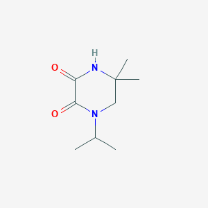5,5-Dimethyl-1-propan-2-ylpiperazine-2,3-dione