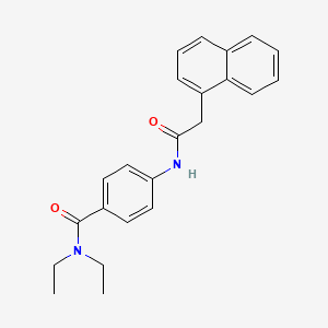 molecular formula C23H24N2O2 B3538034 N,N-diethyl-4-[(1-naphthylacetyl)amino]benzamide 