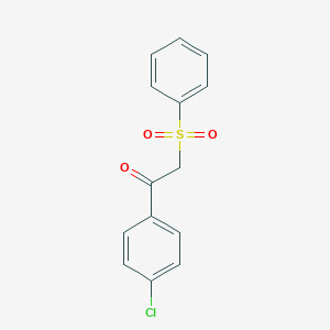 molecular formula C14H11ClO3S B353805 1-(4-氯苯基)-2-(苯磺酰基)乙酮 CAS No. 38488-19-6