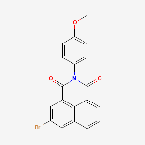 molecular formula C19H12BrNO3 B3538086 5-bromo-2-(4-methoxyphenyl)-1H-benzo[de]isoquinoline-1,3(2H)-dione 