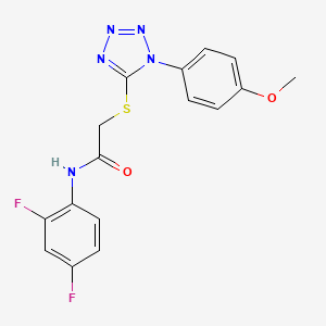 molecular formula C16H13F2N5O2S B3538202 N-(2,4-difluorophenyl)-2-{[1-(4-methoxyphenyl)-1H-tetrazol-5-yl]thio}acetamide 