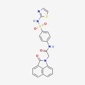 molecular formula C22H16N4O4S2 B3538272 2-(2-oxobenzo[cd]indol-1(2H)-yl)-N-{4-[(1,3-thiazol-2-ylamino)sulfonyl]phenyl}acetamide 