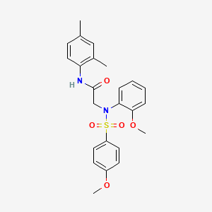 molecular formula C24H26N2O5S B3538343 N~1~-(2,4-dimethylphenyl)-N~2~-(2-methoxyphenyl)-N~2~-[(4-methoxyphenyl)sulfonyl]glycinamide 