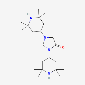 molecular formula C21H40N4O B3538349 1,3-bis(2,2,6,6-tetramethyl-4-piperidinyl)-4-imidazolidinone 