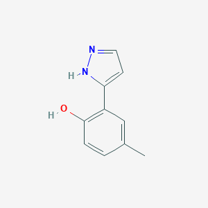 molecular formula C10H10N2O B353837 3-(2-Hydroxy-5-methylphenyl)pyrazole CAS No. 57148-86-4