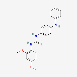 molecular formula C21H21N3O2S B3538700 N-(4-anilinophenyl)-N'-(2,4-dimethoxyphenyl)thiourea 
