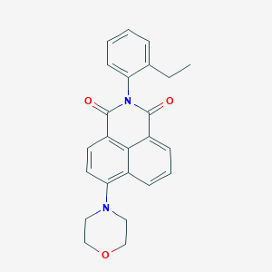 molecular formula C24H22N2O3 B3538715 2-(2-ethylphenyl)-6-(4-morpholinyl)-1H-benzo[de]isoquinoline-1,3(2H)-dione 