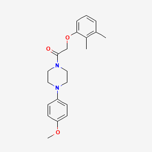 molecular formula C21H26N2O3 B3538724 1-[(2,3-dimethylphenoxy)acetyl]-4-(4-methoxyphenyl)piperazine 