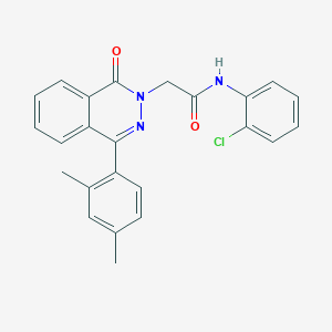 molecular formula C24H20ClN3O2 B3538779 N-(2-chlorophenyl)-2-[4-(2,4-dimethylphenyl)-1-oxo-2(1H)-phthalazinyl]acetamide 