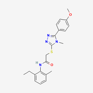 N-(2-ethyl-6-methylphenyl)-2-{[5-(4-methoxyphenyl)-4-methyl-4H-1,2,4-triazol-3-yl]thio}acetamide