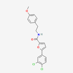 molecular formula C20H17Cl2NO3 B3538826 5-(3,4-dichlorophenyl)-N-[2-(4-methoxyphenyl)ethyl]-2-furamide 