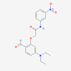 molecular formula C19H21N3O5 B3538858 2-[5-(diethylamino)-2-formylphenoxy]-N-(3-nitrophenyl)acetamide 