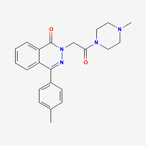 molecular formula C22H24N4O2 B3538864 4-(4-methylphenyl)-2-[2-(4-methyl-1-piperazinyl)-2-oxoethyl]-1(2H)-phthalazinone 