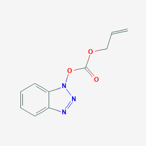 molecular formula C10H9N3O3 B035389 1-({[(Prop-2-en-1-yl)oxy]carbonyl}oxy)-1H-benzotriazole CAS No. 102423-16-5